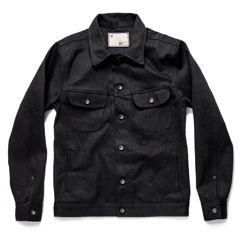 Gothic Jacket-The Long Haul Jacket in Kuroki Mills Black Selvage