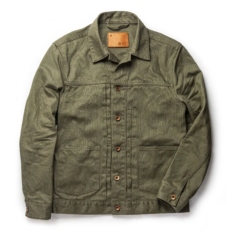 Motorcycle Jacket-The Ryder Jacket in Yoshiwa Mills Olive