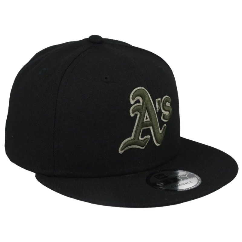 Special Edition Hat-New Era Oakland Athletics 9FIFTY Snapback Hat-BLK