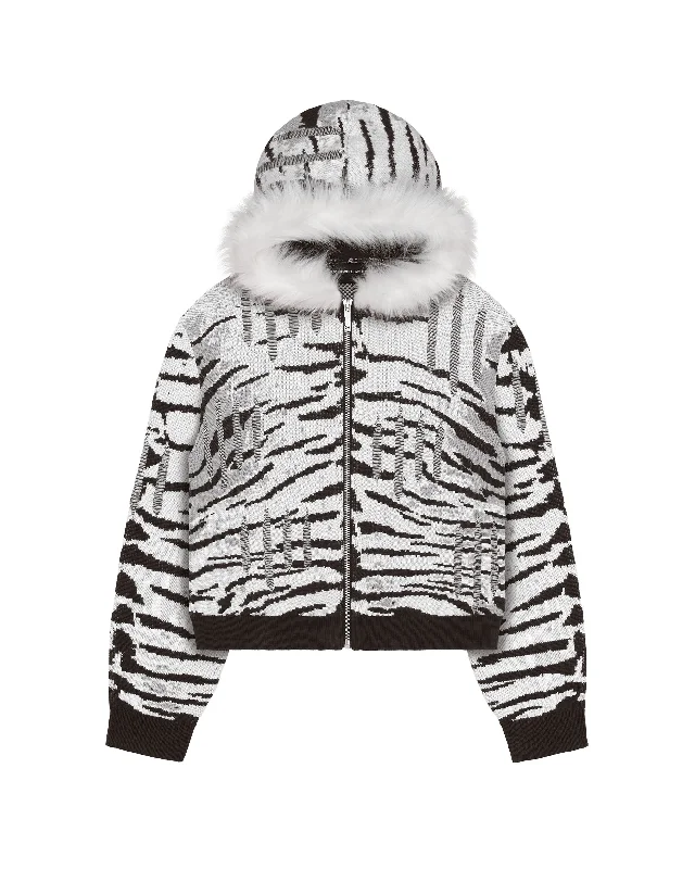 Camo Hoodie-Snow Tiger Hoodie