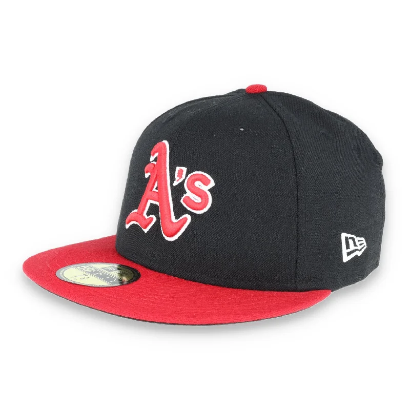 Cowboy Hat-Oakland Athletics New Era 59Fifty Cap-Black/Red