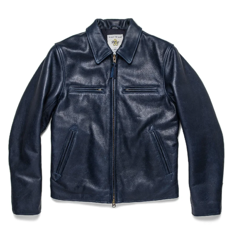 Movie Jacket-The Moto Jacket in Midnight Steerhide