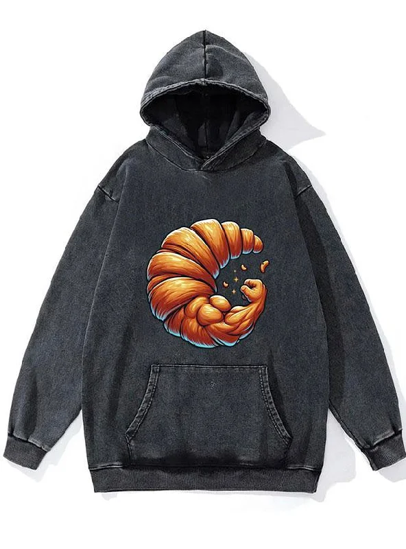 Cozy Hoodie-Muscle Croissant WASHED GYM HOODIE