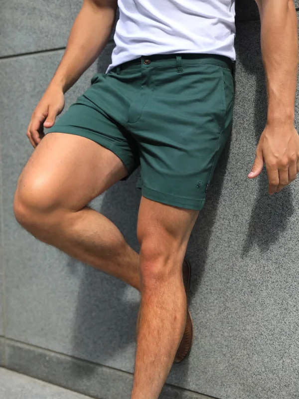 Fishing Shorts-Sanremo Chino Shorts - Green