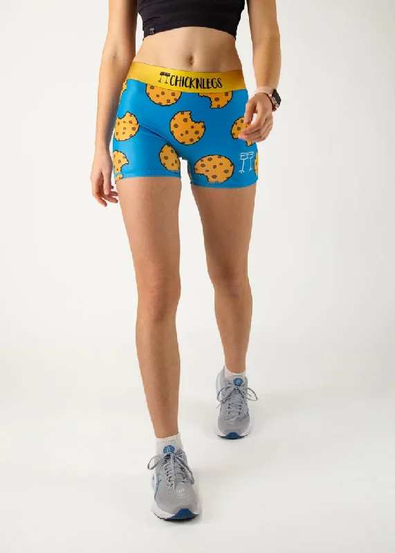 Tennis Shorts-Women's Cookies 3" Race Compression Shorts