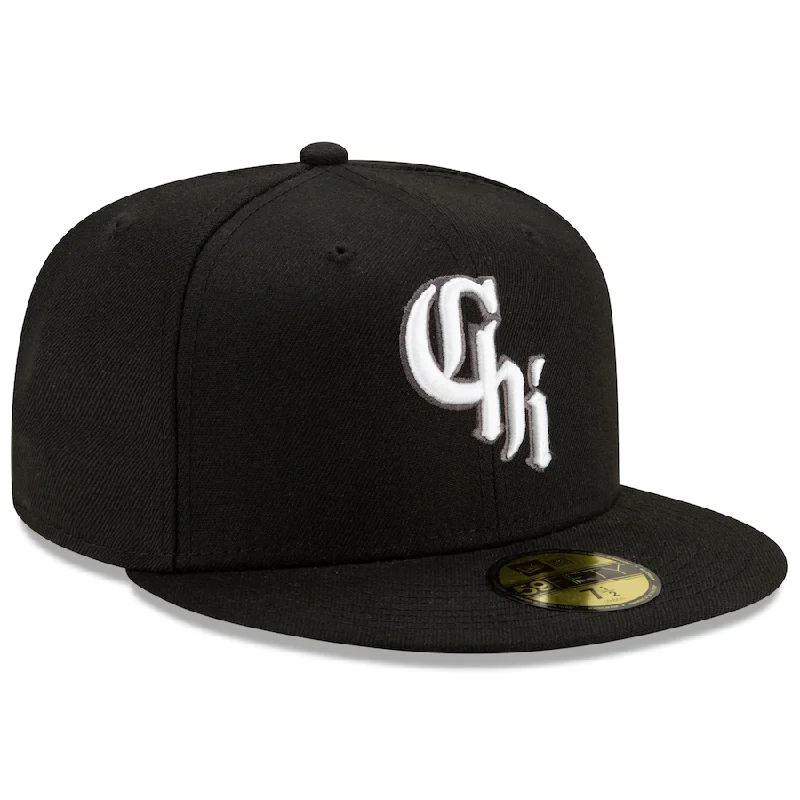 Music Hat-New Era Chicago White Sox City Connect 59FIFTY Fitted Hat - Black