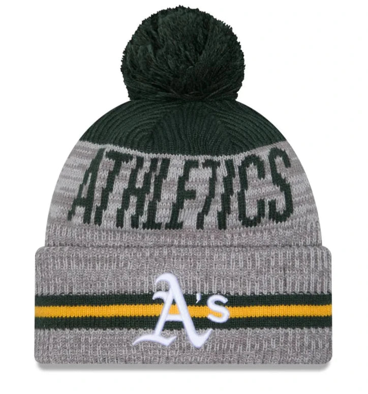 Tactical Hat-New Era Oakland Athletics Runner Pom Knit