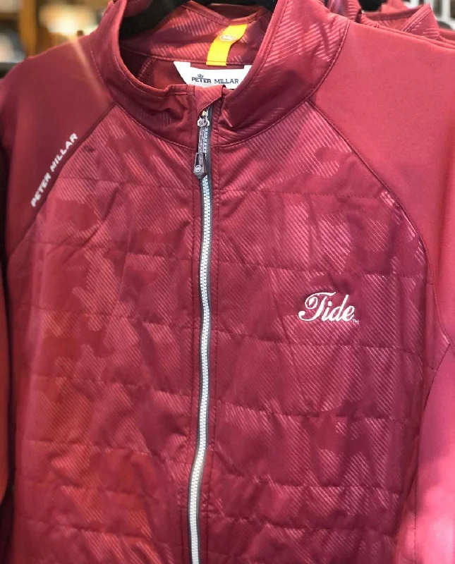 Snap Button Jacket-Peter Millar Merge Camo Full Zip Jacket with Tide Logo