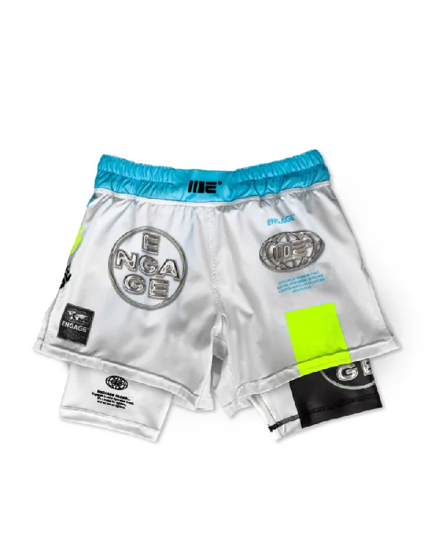 Graphic Shorts-Chrome 2-in-1 Fight Shorts