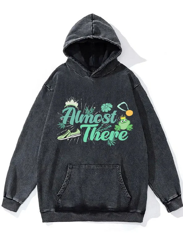 Retro Hoodie-Almost There  Washed Gym Hoodie