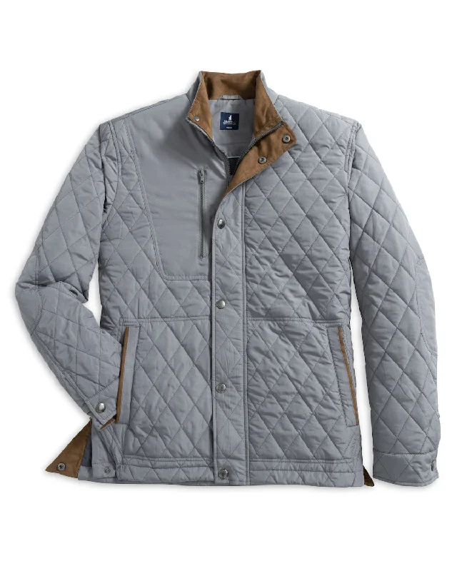 Color Block Jacket-Johnnie-O Juno Quilted Snap Jacket (3 Colors)