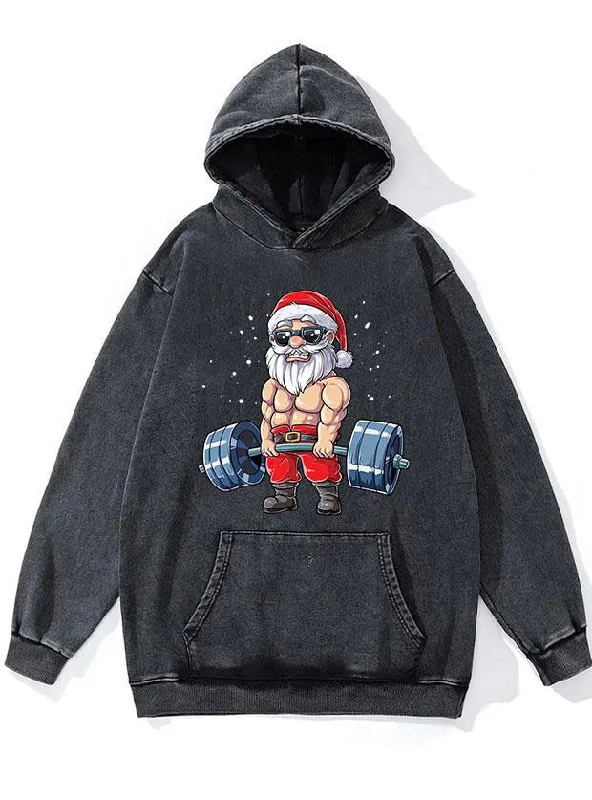 Special Edition Hoodie-FITNESS CHRISTMAS WASHED GYM HOODIE