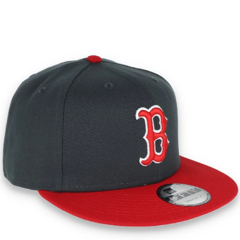 Trucker Hat-New Era Boston Red Sox 2-Tone Color Pack 9FIFTY Snapback Hat -Grey/Scarlet