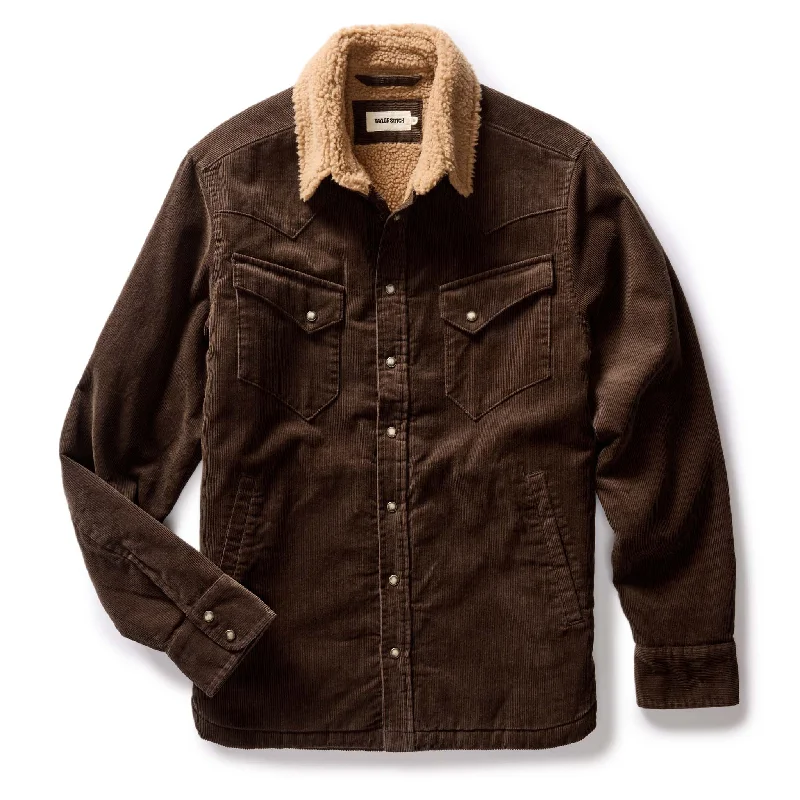 Handmade Jacket-The Western Shirt Jacket in Soil Corduroy