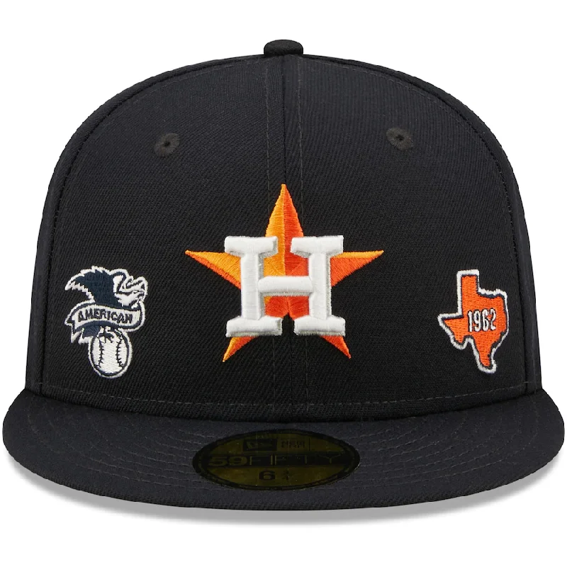 Retro Hat-New Era Houston Astros Identity 59FIFTY Fitted Hat - Navy