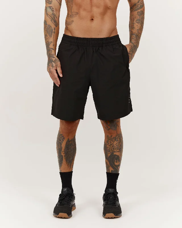 Tie Dye Shorts-SWIFT SHORTS 8" - BLACK