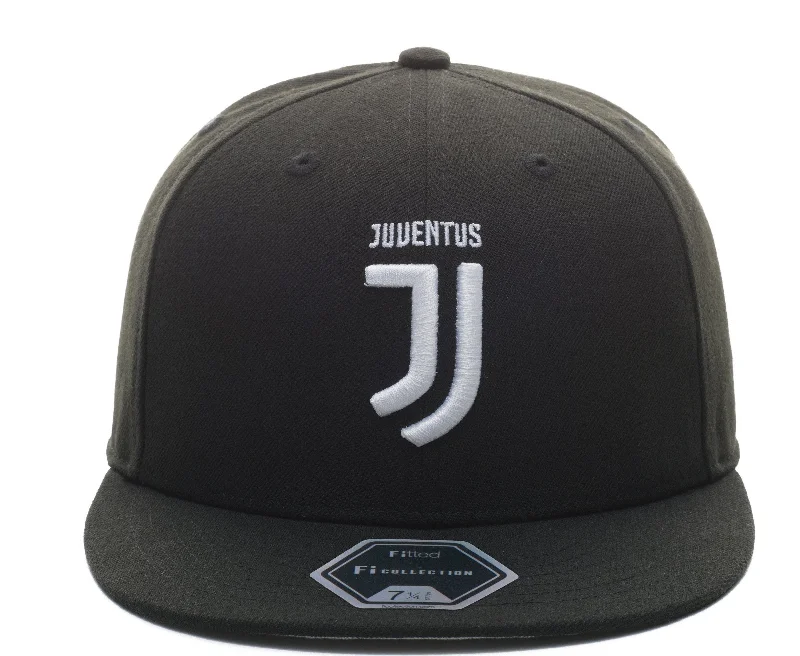 Printed Hat-Fi Collections Juventus F.C. Dawn Fitted Hat-Black/White