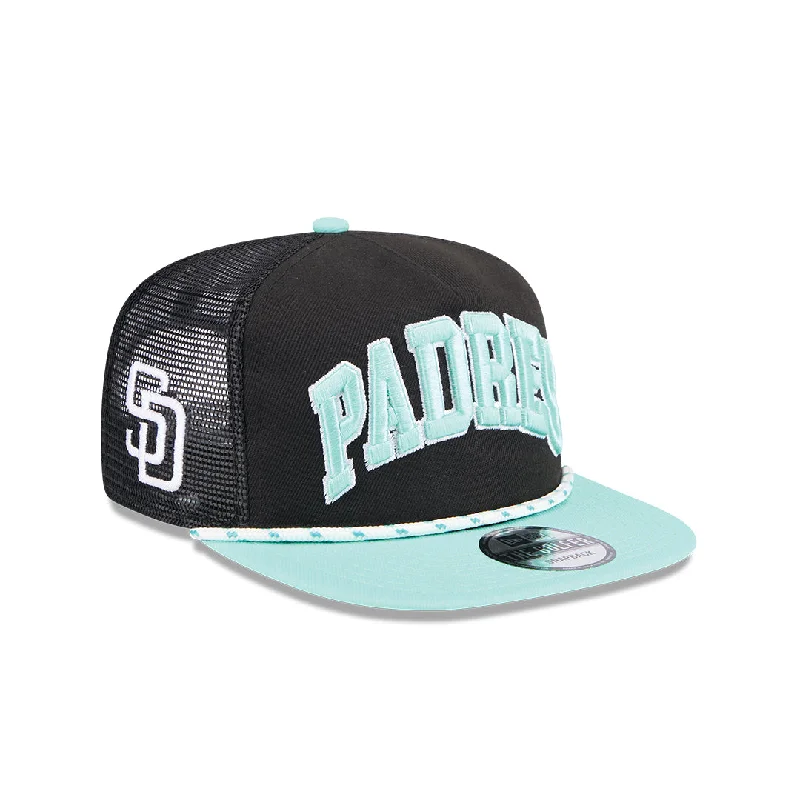 Skull Hat-New Era San Diego Padres Throwback The Golfer Snapback Hat