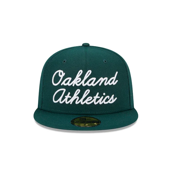 Concert Hat-New Era Oakland Athletics Fairway Script 59FIFTY Fitted