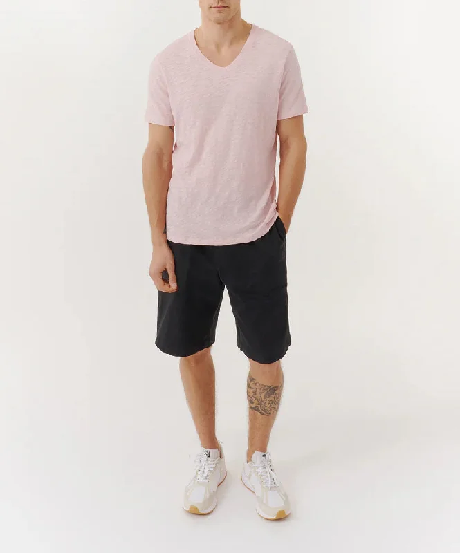 Festival Shorts-Cotton Twill Pull-On Shorts - Black