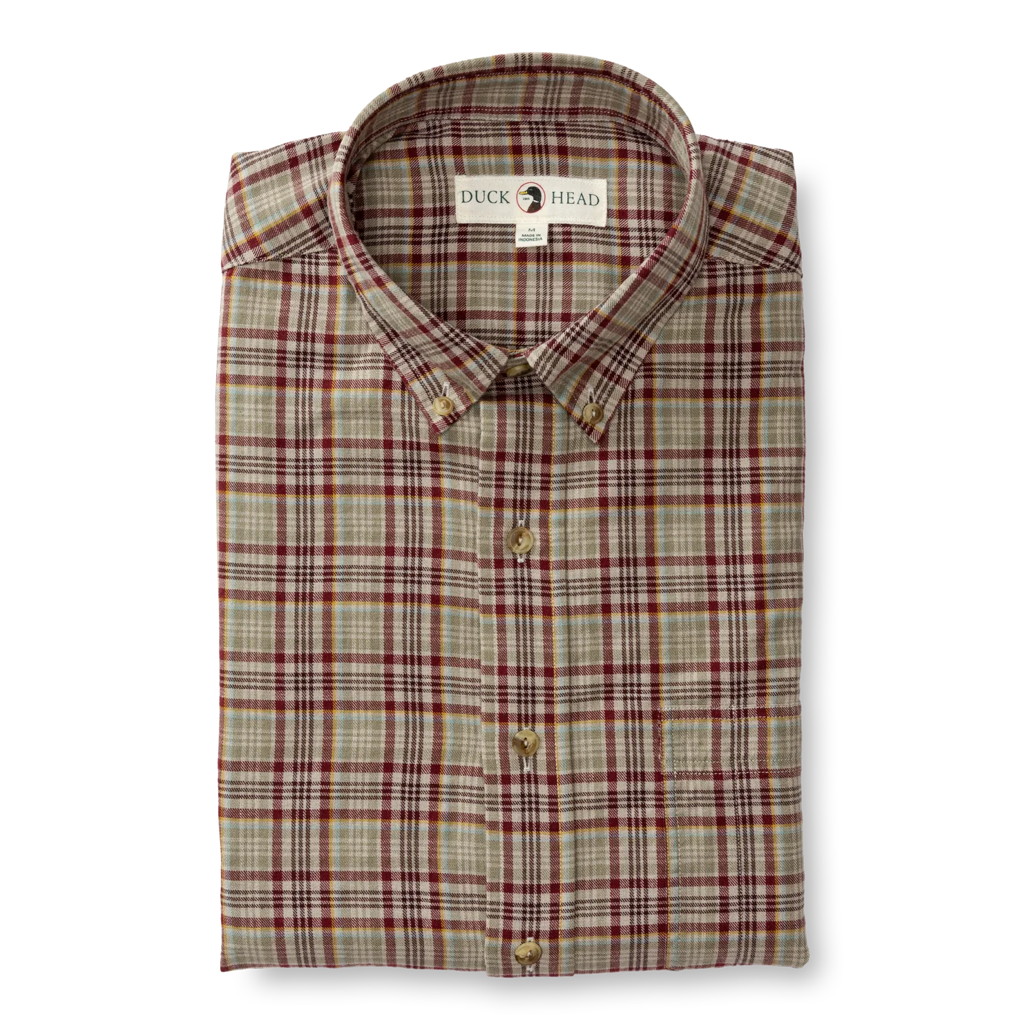 Warm Jacket-Duck Head Westfall Plaid Twill Sport Shirt