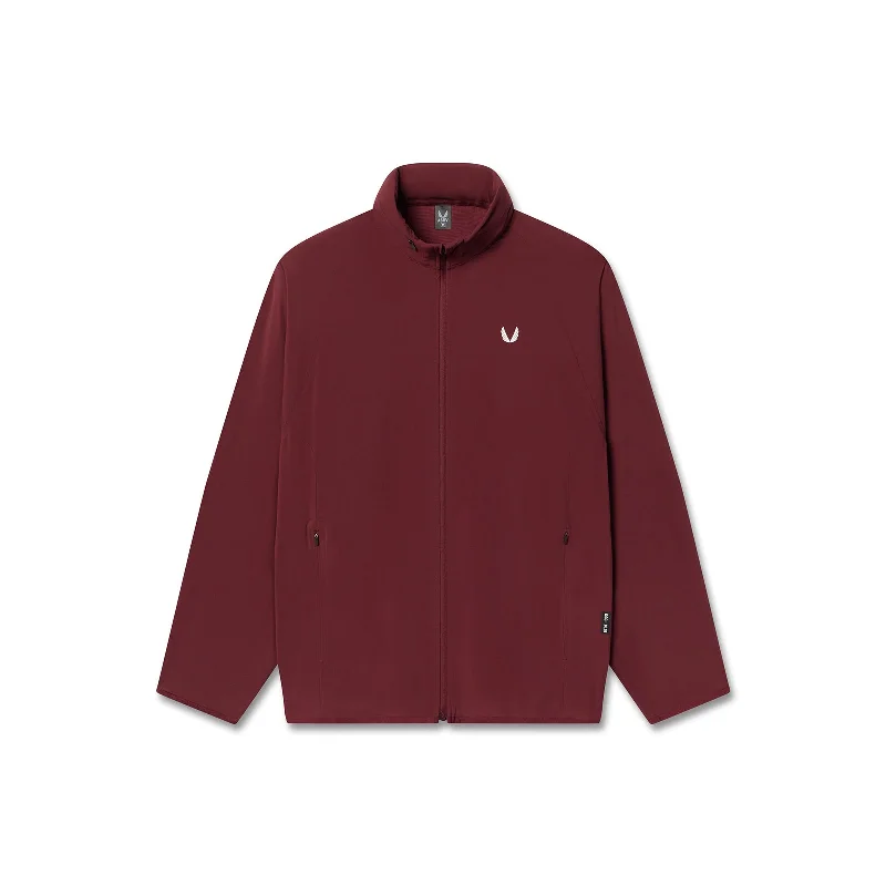 Zip-Up Jacket-1018. Aerotex™ Weather-Ready Bonded Windbreaker - Crimson