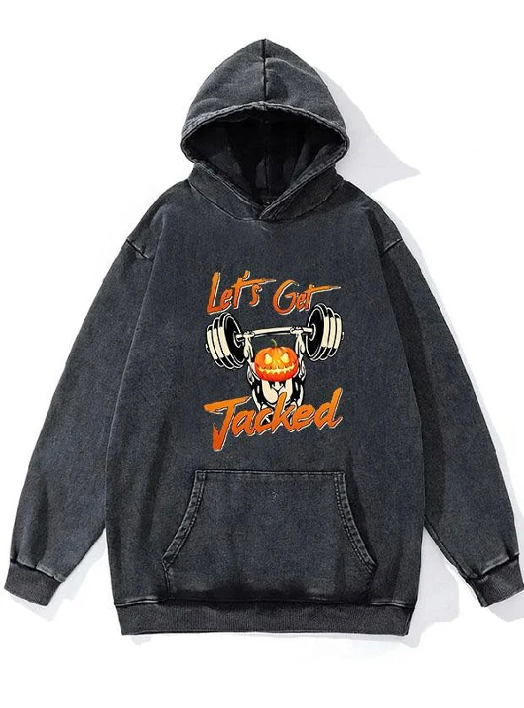 Superhero Hoodie-LETS GET JACKED WASHED GYM HOODIE