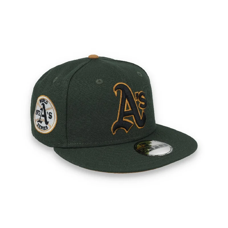 Plaid Hat-New Era Oakland Athletics 1972 World Series Side Patch 59FIFTY Fitted Hat-Seeweed