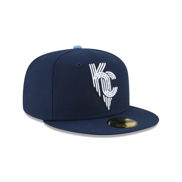 Curved Brim Hat-New Era Kansas City Royals City Connect 2022 59FIFTY Fitted-Navy