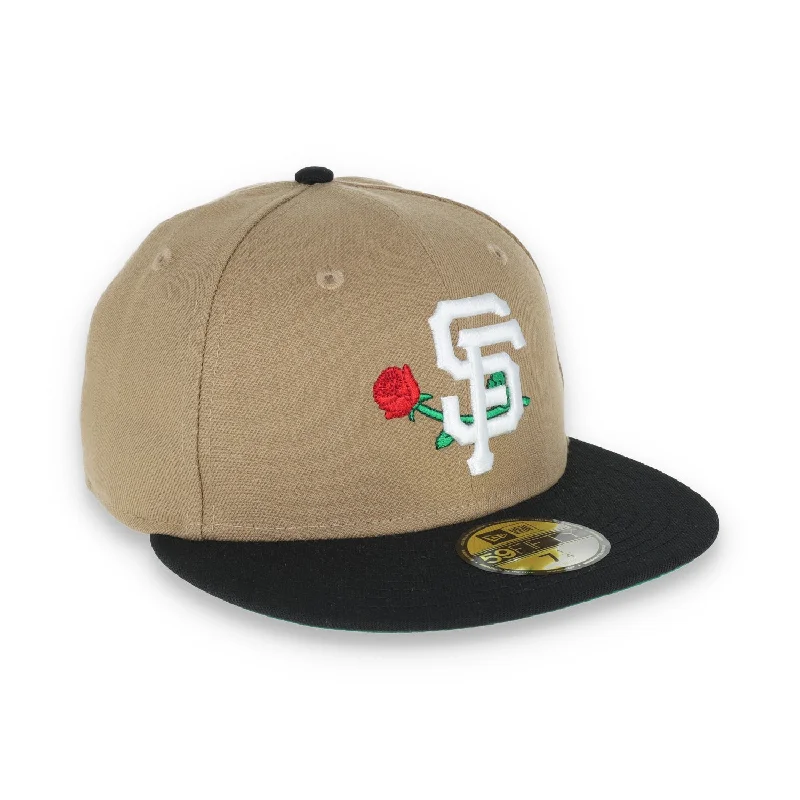 Cuffed Beanie Hat-New Era San Francisco Giants Rose 59FIFTY Fitted Hat-Khaki