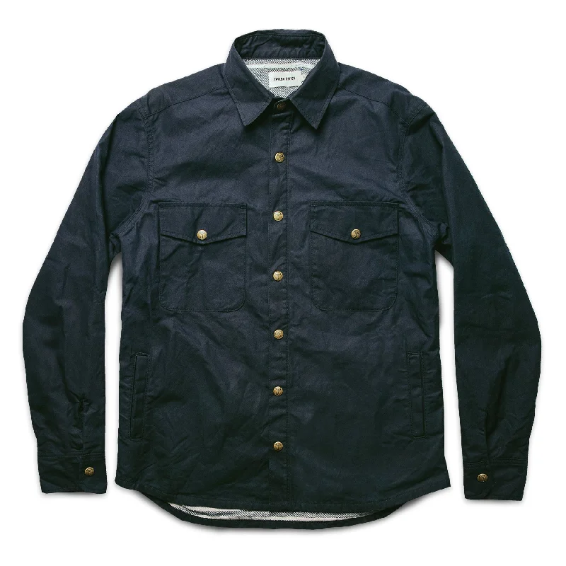 Sports Jacket-The Chore Jacket in Navy Dry Wax Canvas