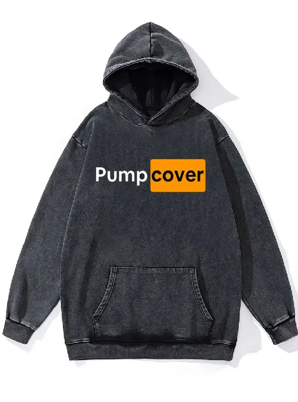 Running Hoodie-Pump Cover Washed Gym Hoodie