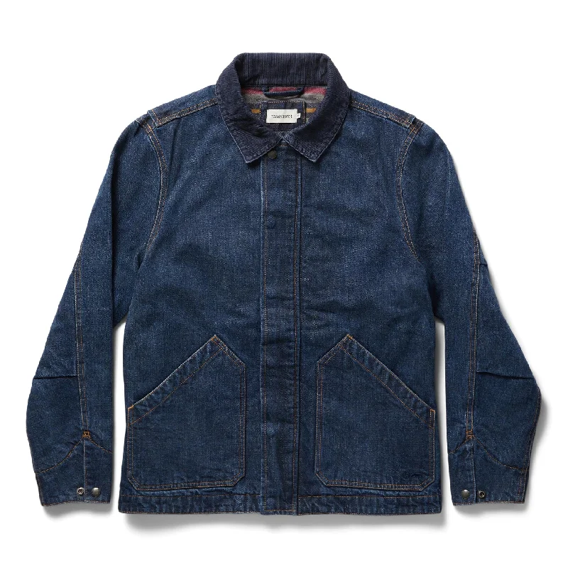 Ski Jacket-The Workhorse Jacket in Marlowe Wash Denim