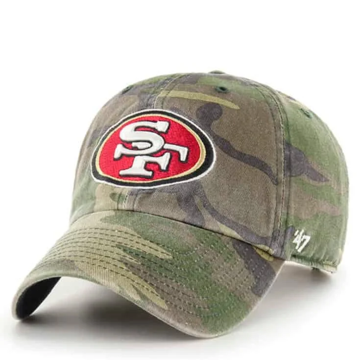 Artistic Hat-'47 BRAND SAN FRANCISCO 49ERS CAMO '47 CLEAN UP ADJUSTABLE HAT