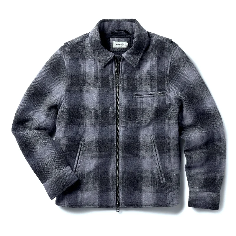 Music Band Jacket-The Wyatt Jacket in Ash Plaid Wool