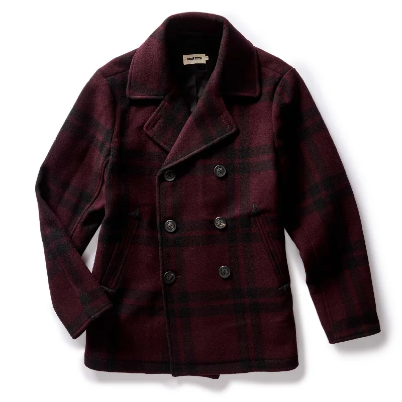 Sports Jacket-The Mariner Coat in Port Plaid Wool