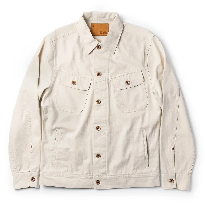 Varsity Jacket-The Long Haul Jacket in Natural Organic Selvage