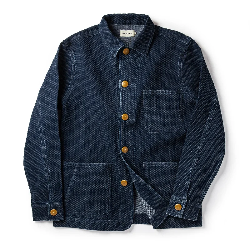 Concert Jacket-The Ojai Jacket in Indigo Diamond Plate