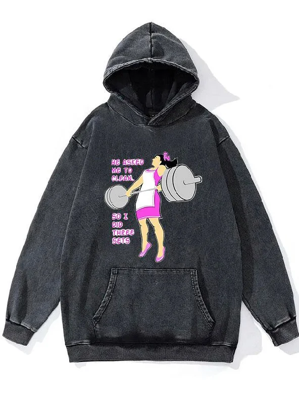 Checkered Hoodie-Wives who lift WASHED GYM HOODIE