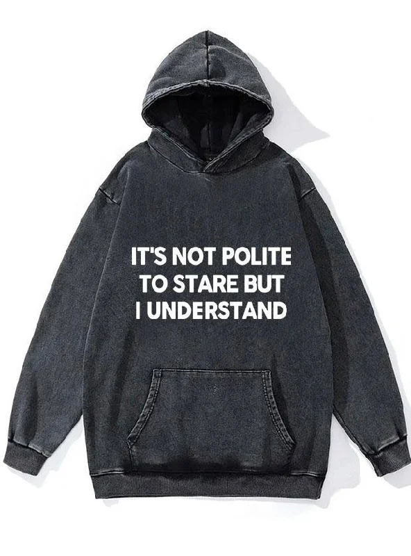 Neon Hoodie-It's Not Polite to Stare WASHED GYM HOODIE