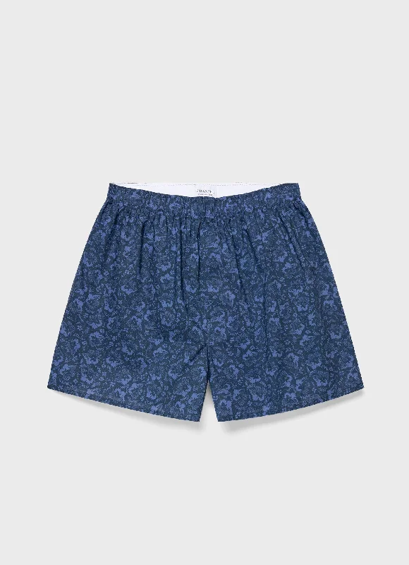 Two-Tone Shorts-Men's Classic Boxer Shorts in Liberty Fabric in Autumn Breeze