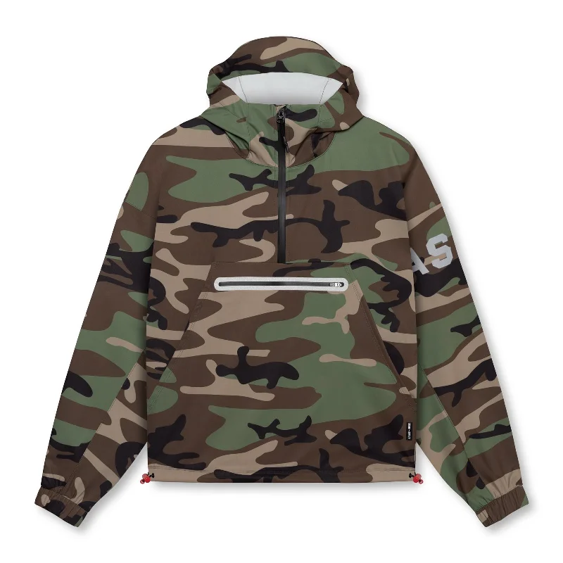 Tropical Jacket-0717. Weather-Ready Anorak Jacket  - Woodland Camo