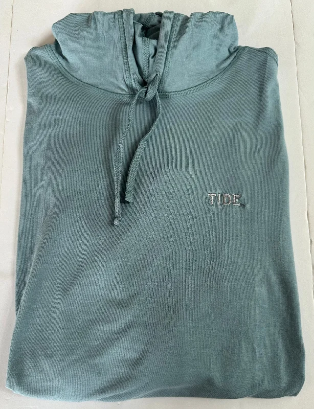 Workout Hoodie-Toes on the Nose Seafoam Sea Fit Hoodie (Tide Block)