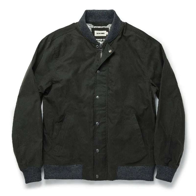 Cartoon Jacket-The Bomber Jacket in Waxed Olive