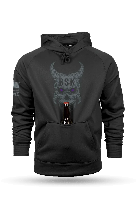 Cozy Hoodie-BSK Horns | Undertaker - Raglan Tailgater Hoodie