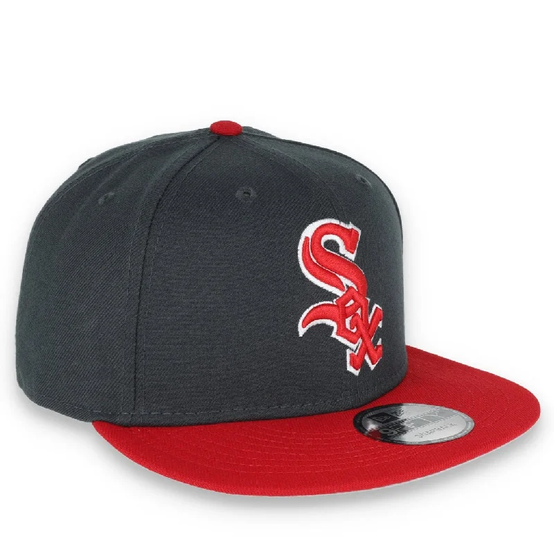 Band Hat-New Era Chicago White Sox 2-Tone Color Pack 9FIFTY Snapback Hat-Grey/Scarlet