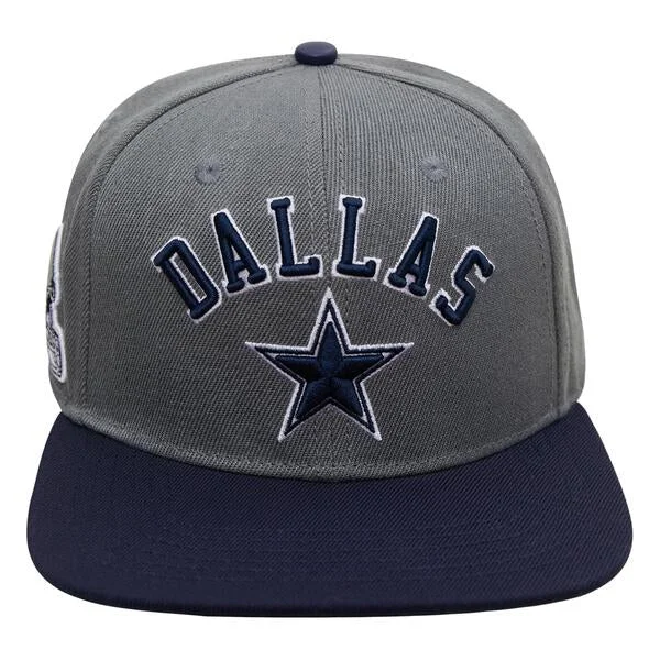 Camouflage Hat-PRO STANDARD DALLAS COWBOYS STACKED LOGO SNAPBACK HAT