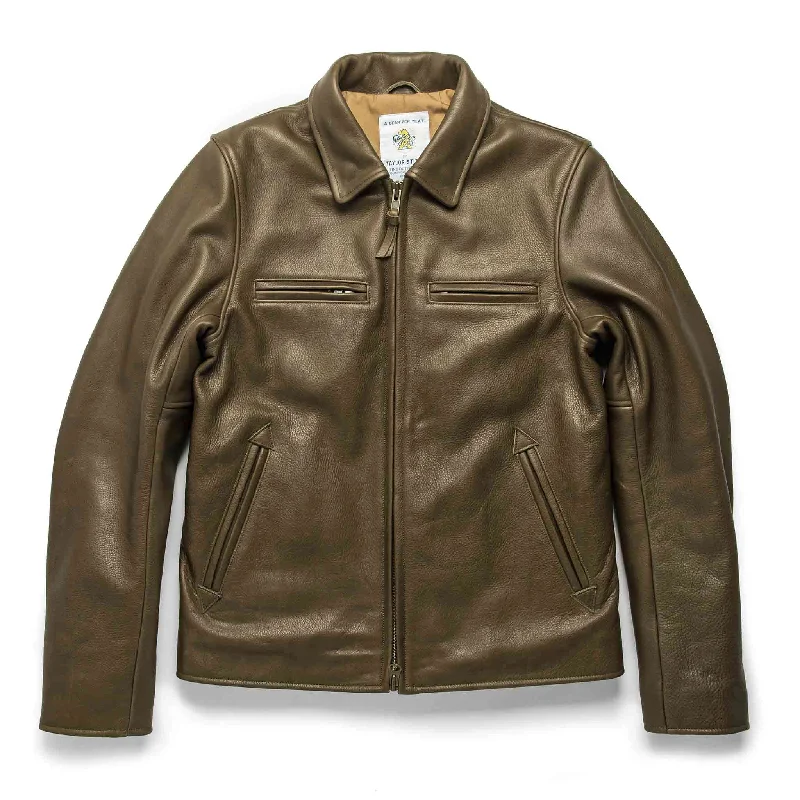 Warm Jacket-The Moto Jacket in Loden Steerhide