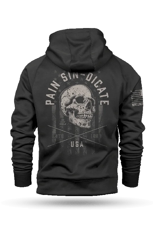 Windproof Hoodie-Pain Sin | Undertaker - Raglan Tailgater Hoodie