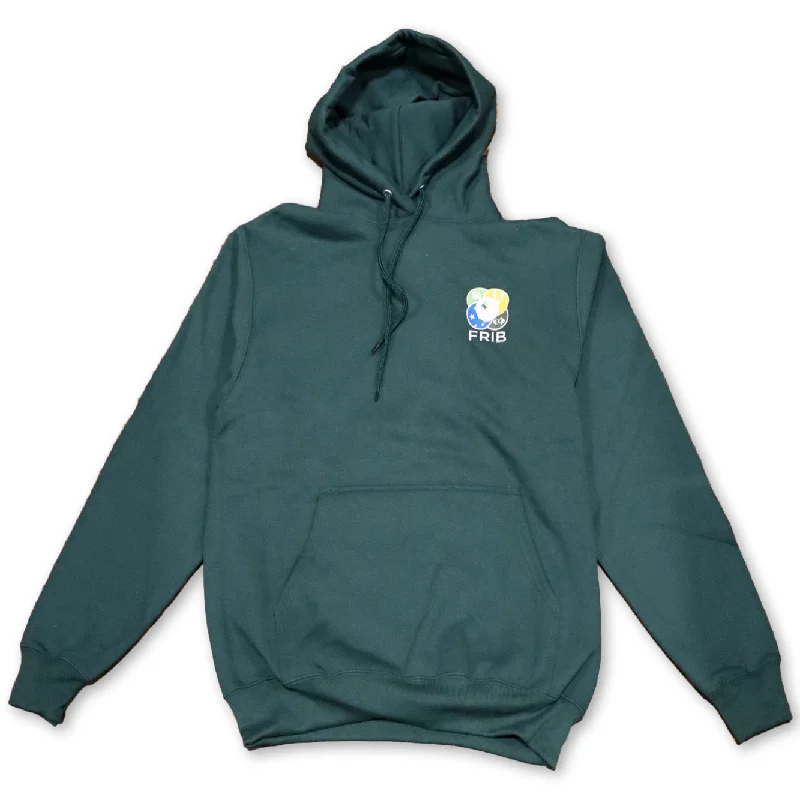 Skiing Hoodie-FRIB Logo Hoodie Sweatshirt - Green